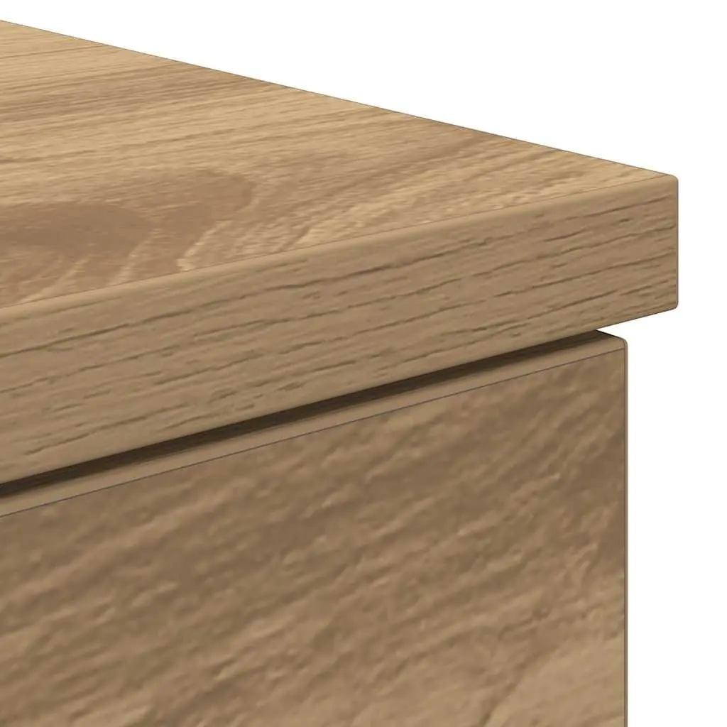 Office Desk Engineered Wood Brown 86W x 49D x 76H cm Storage Cabinet Drawer Shelf Workstation
