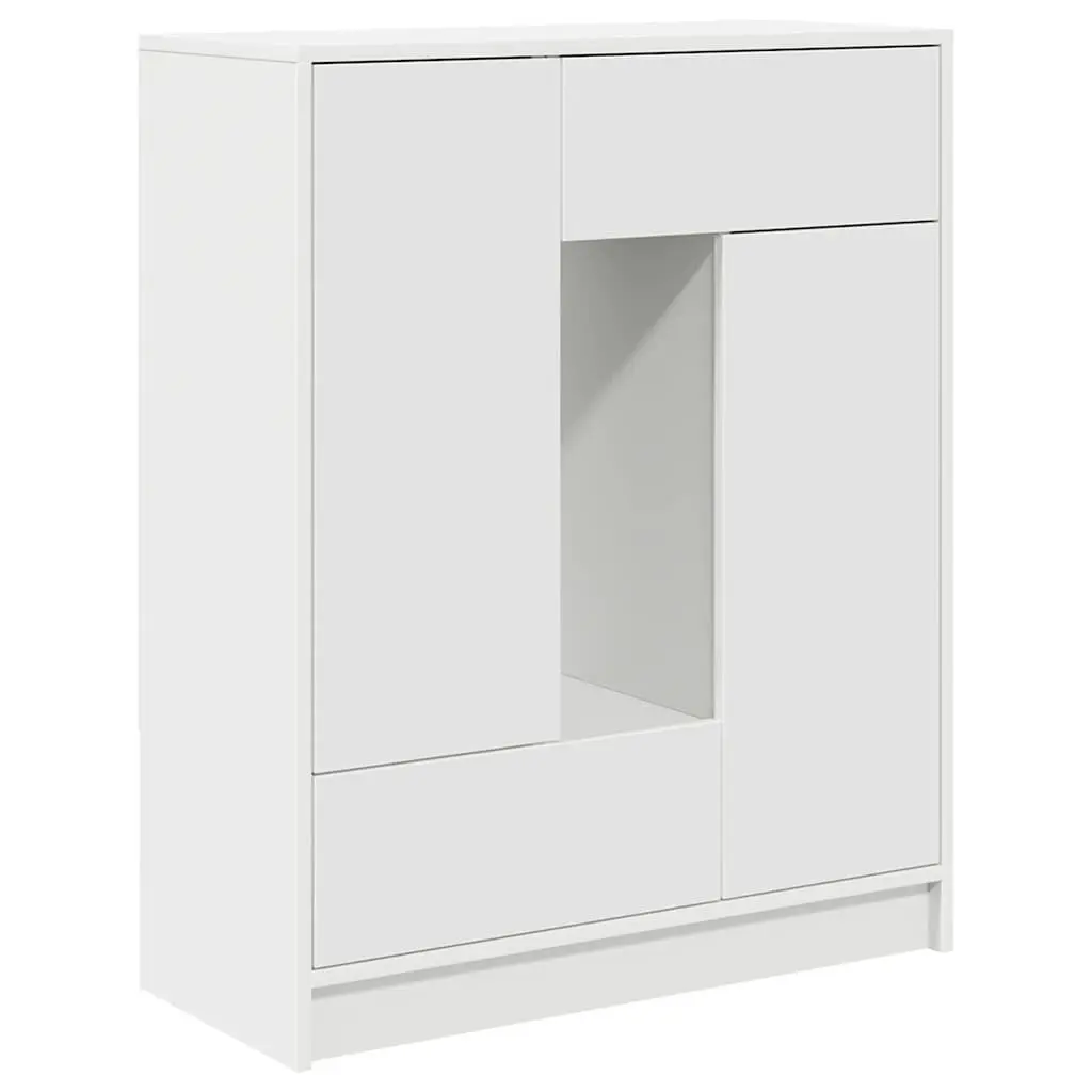 White Sideboard Buffet Cabinet with Storage
