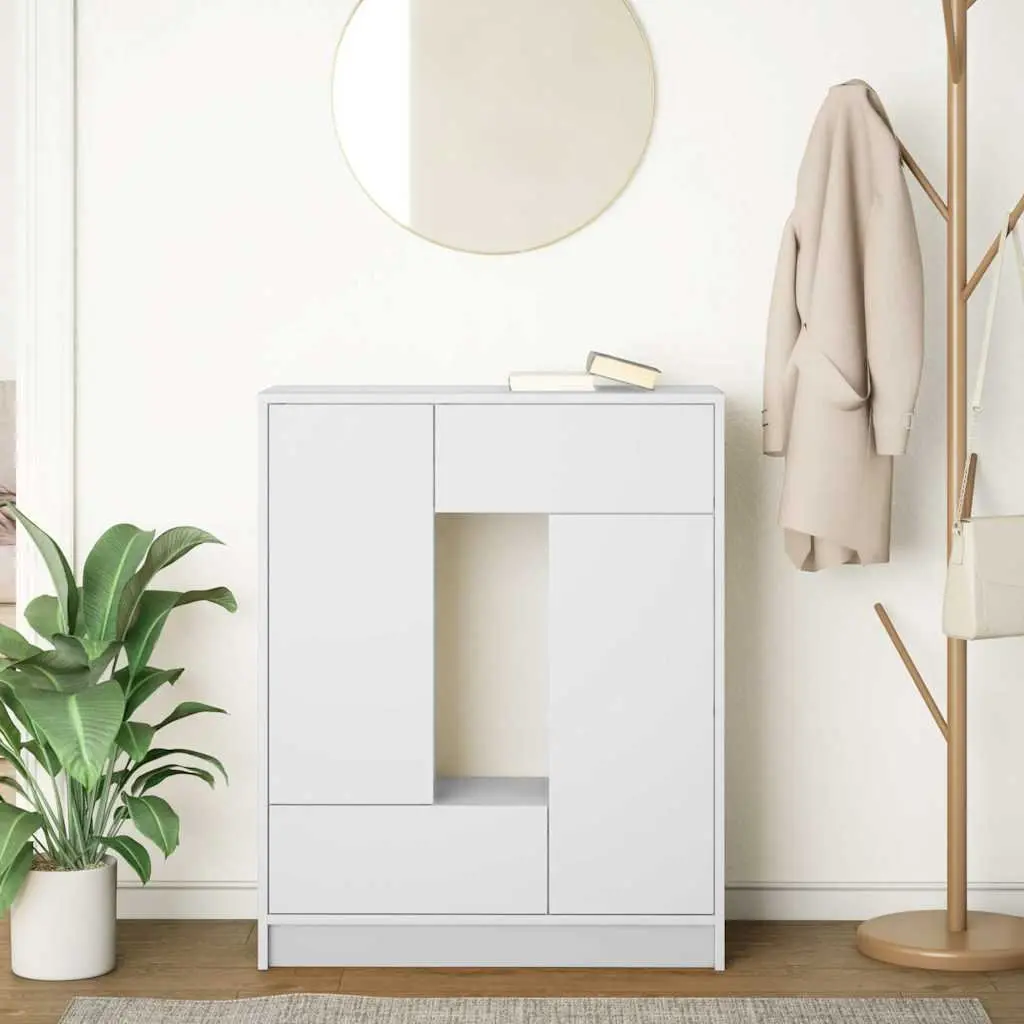 White Sideboard Buffet Cabinet with Storage