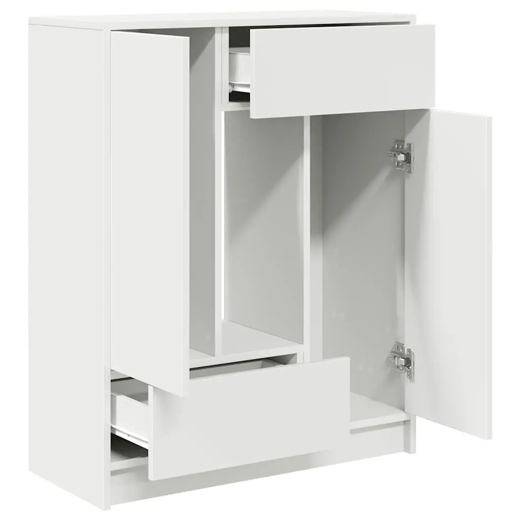 White Sideboard Buffet Cabinet with Storage