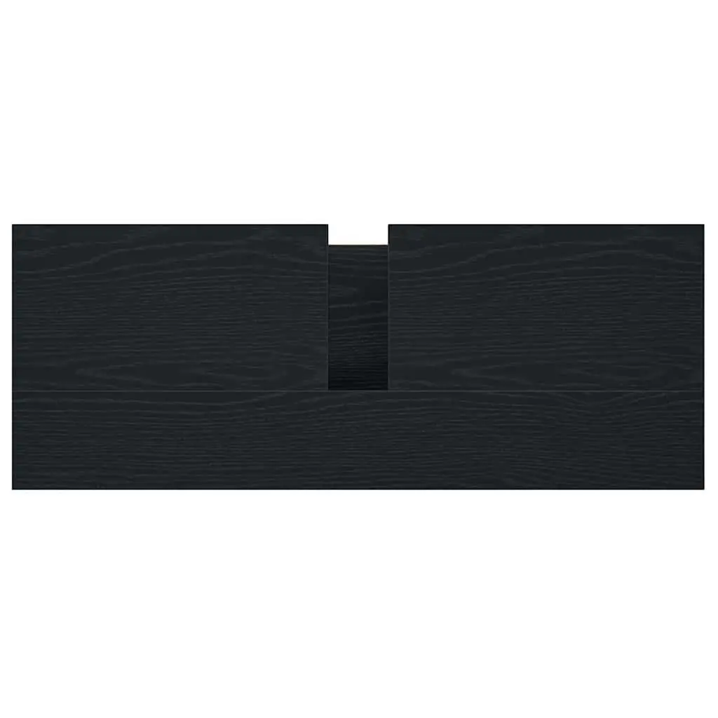 Bathroom Vanity Unit Engineered Wood 90x34.5x60cm Black Oak