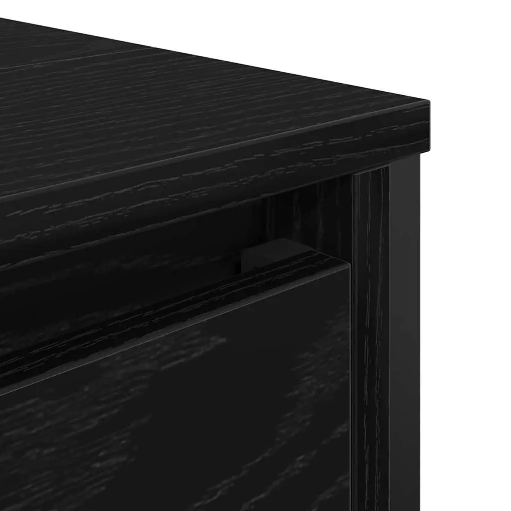 Bathroom Vanity Unit Engineered Wood 90x34.5x60cm Black Oak
