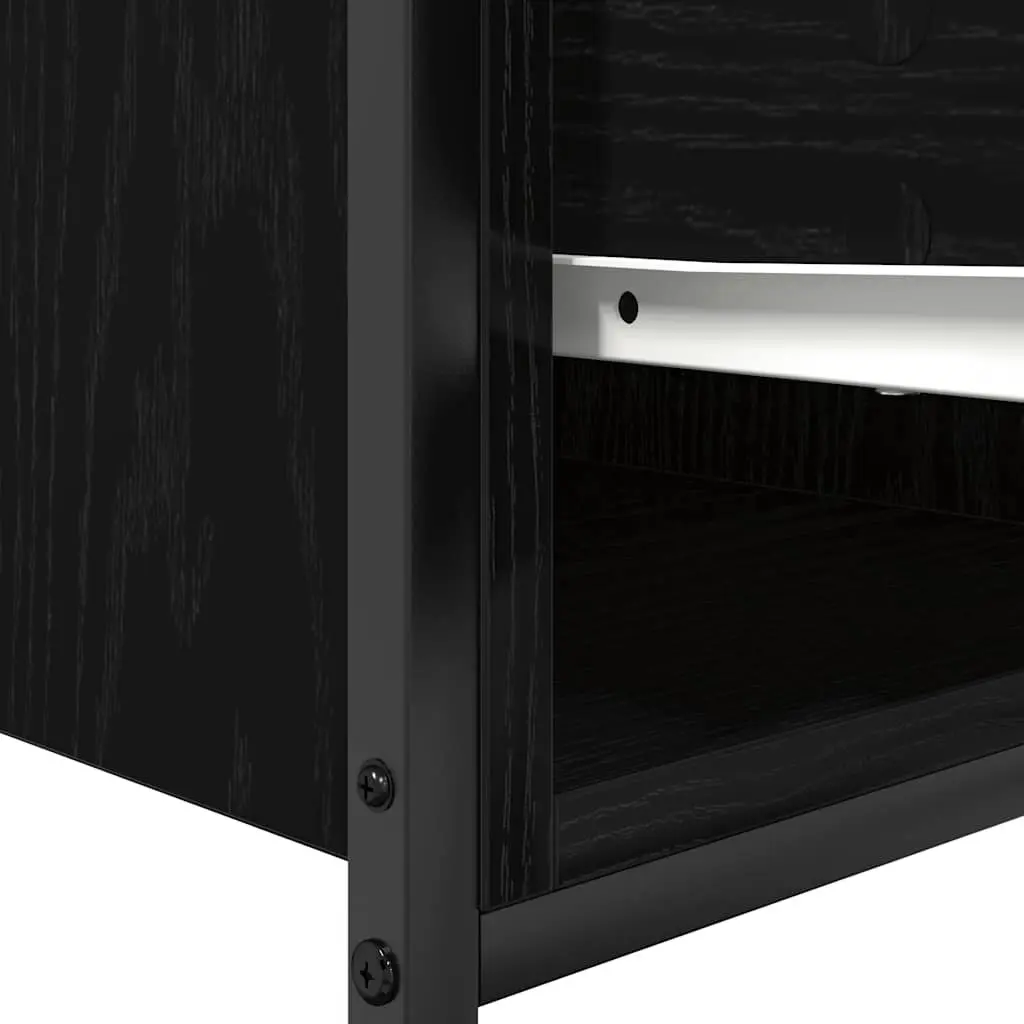 Bathroom Vanity Unit Engineered Wood 90x34.5x60cm Black Oak
