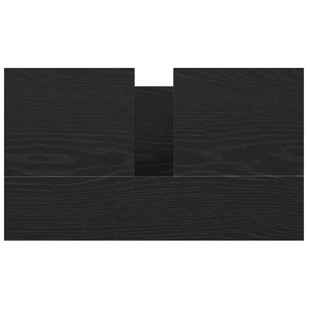 Black Oak Bathroom Vanity Cabinet with Drawers