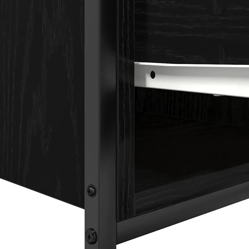 Black Oak Bathroom Vanity Cabinet with Drawers