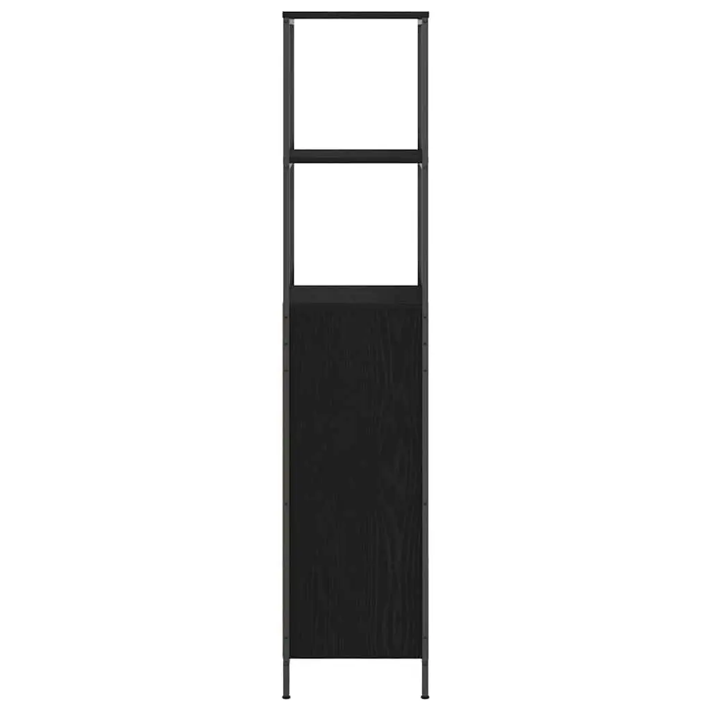 Bathroom Vanity Cabinet Engineered Wood 36x35x165cm Black Oak