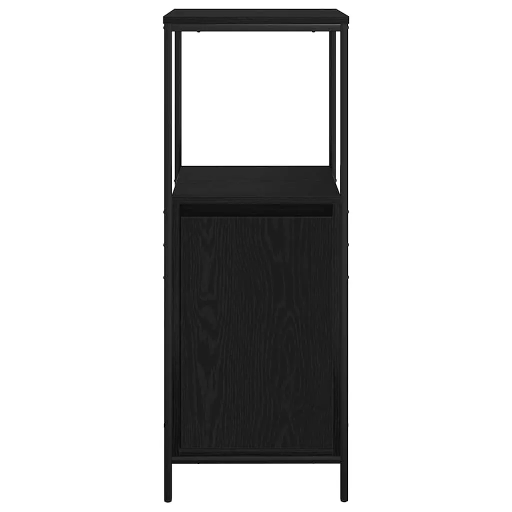 Bathroom Vanity Cabinet with Shelves Storage Organizer Black Oak 36x35x95cm