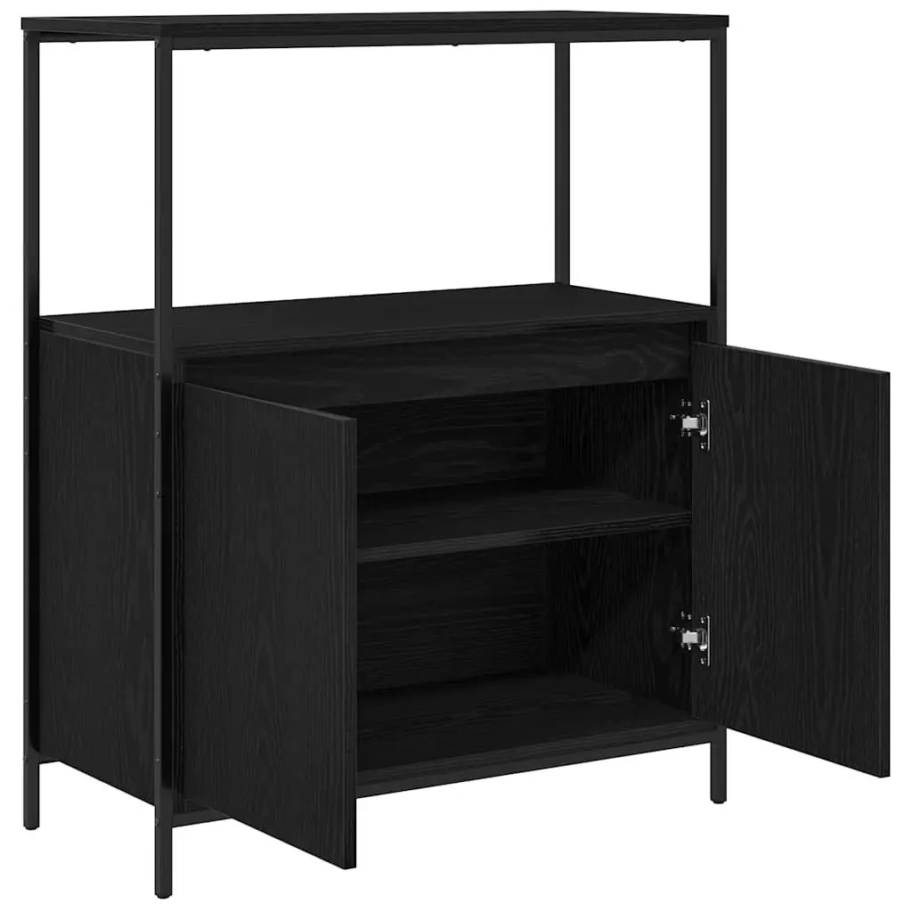 Bathroom Cabinet Engineered Wood 76.5W x 35D x 95H cm Black Oak
