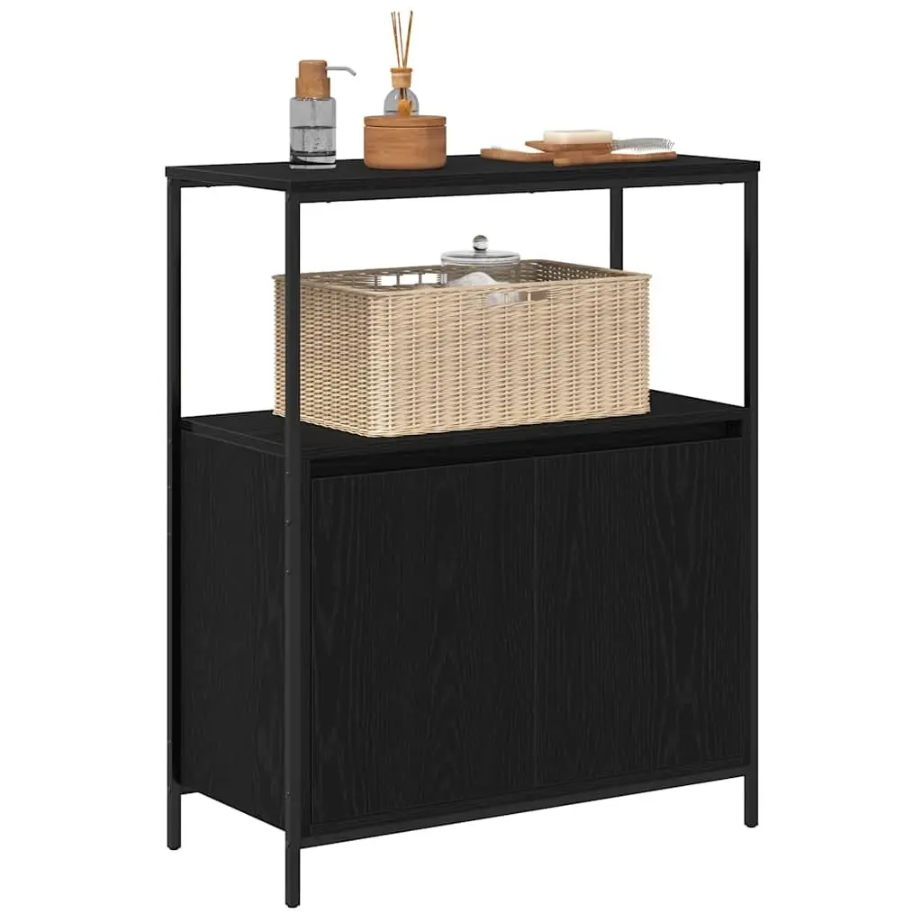 Bathroom Cabinet Engineered Wood 76.5W x 35D x 95H cm Black Oak