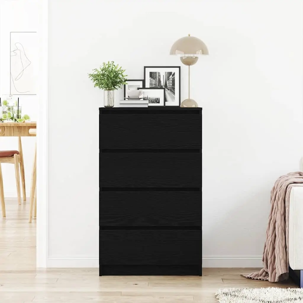 Sideboard Engineered Wood 60x35x98.5cm Black Oak