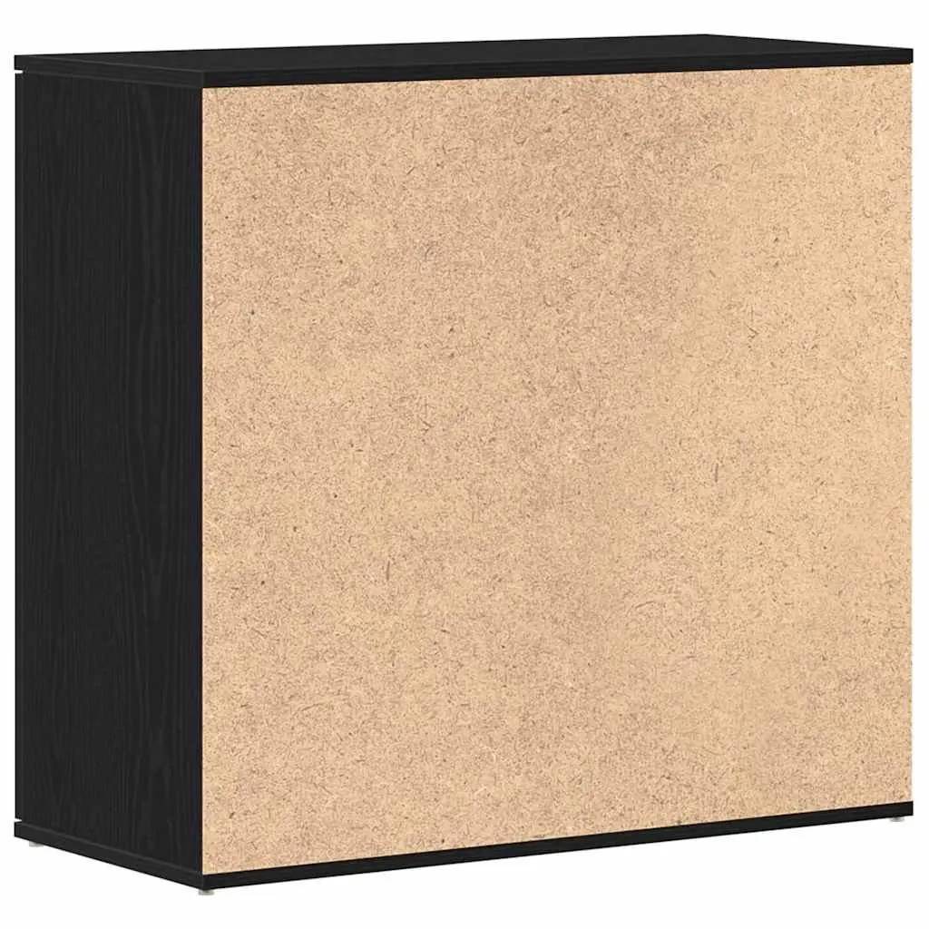 Black Oak Sideboard with Ample Storage 80x36x75cm