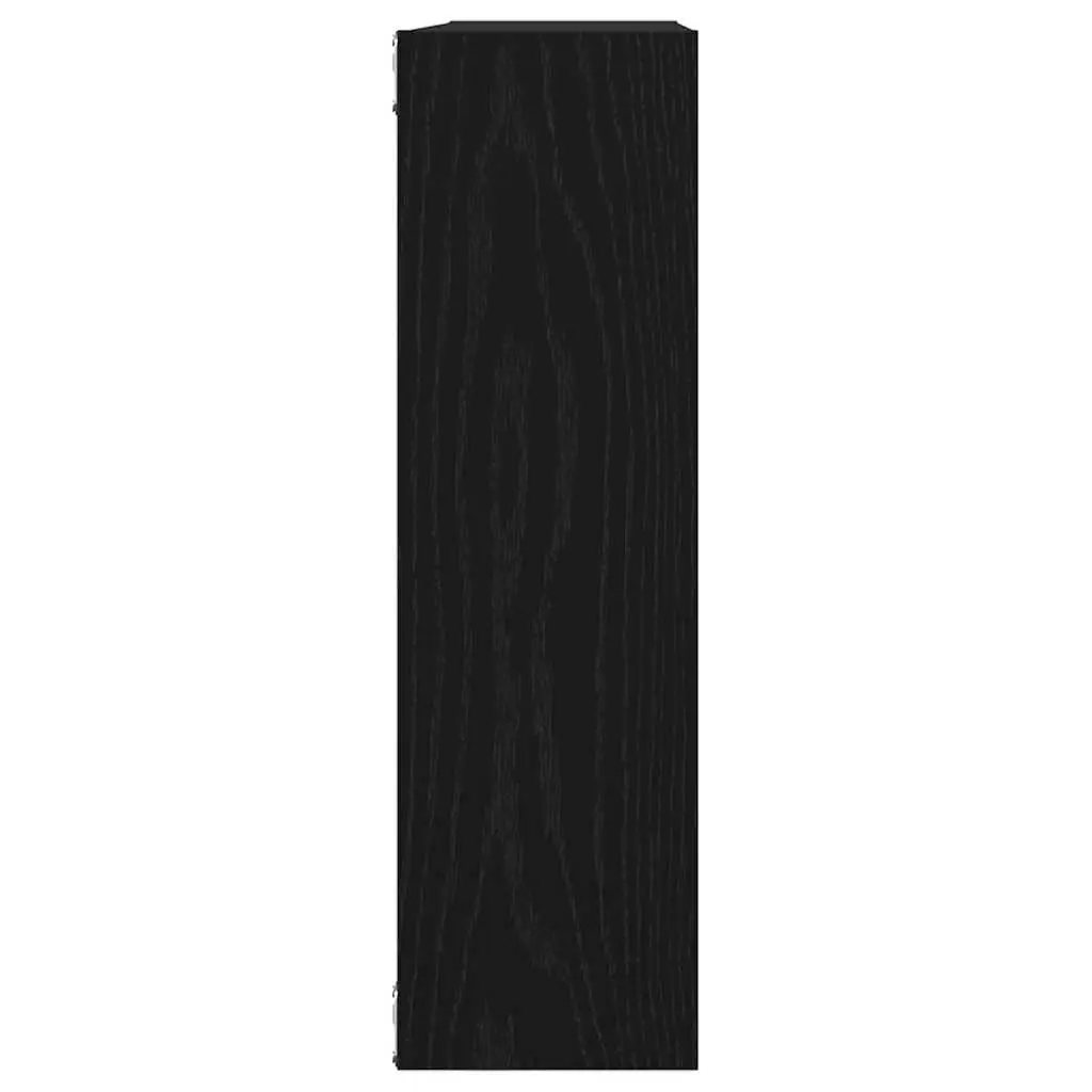 Floating Wall Shelf in Black Oak for Storage and Display