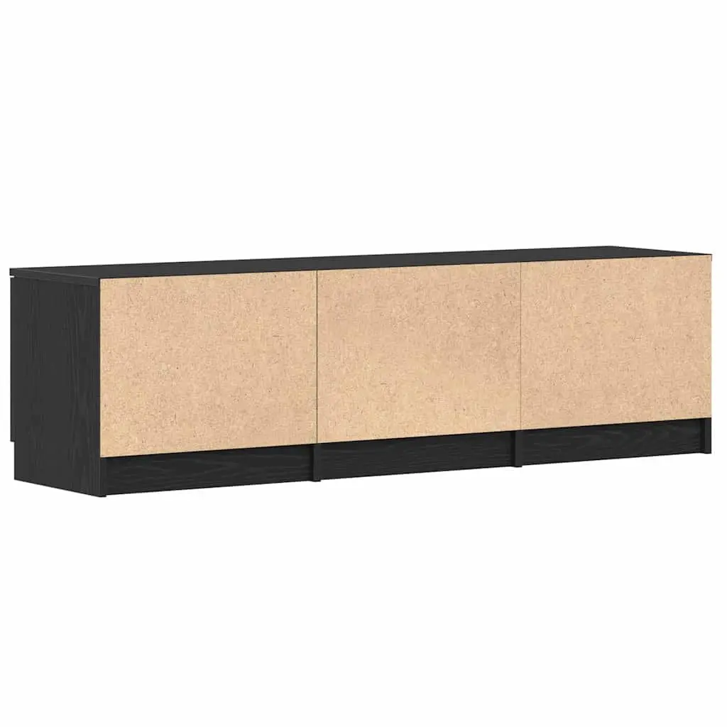 TV Cabinet Engineered Wood 140cm Black