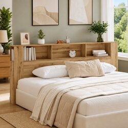 Stylish Wall-Mounted Headboard Cabinet for Modern Bedrooms