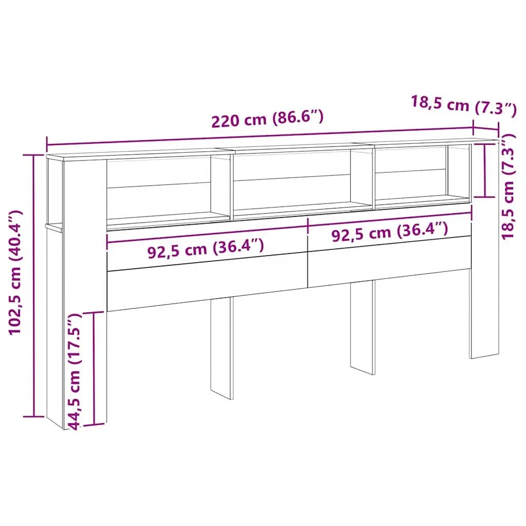 Wall-Mounted Headboard Cabinet for Modern Bedrooms