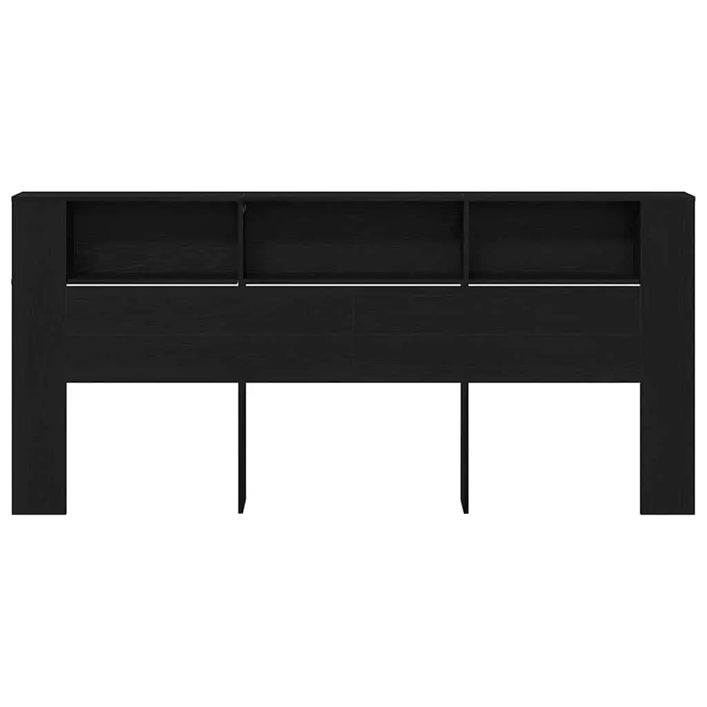 Wall-Mounted Headboard Cabinet with Storage Shelf