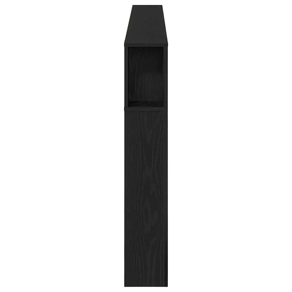 Wall-Mounted Headboard Cabinet with Storage Shelf