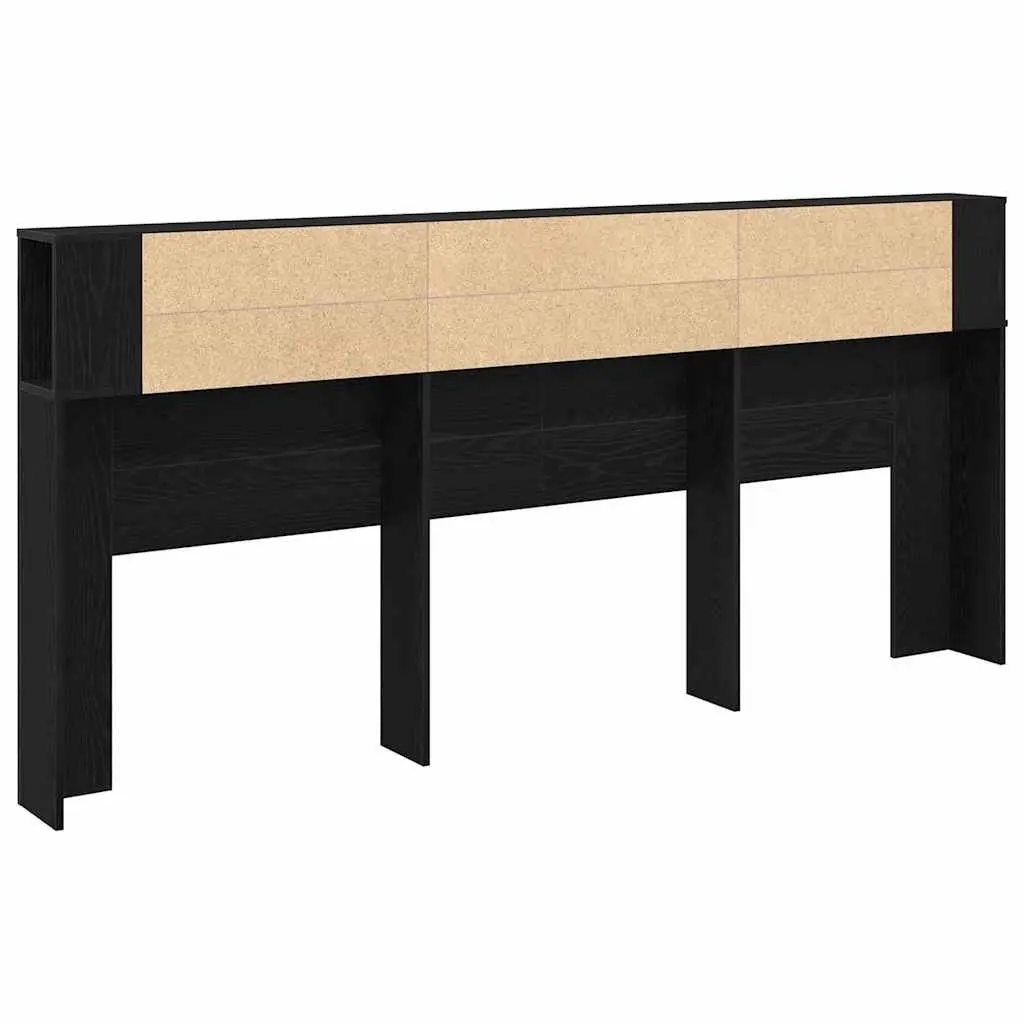 Wall-Mounted Headboard Cabinet with Storage Shelf