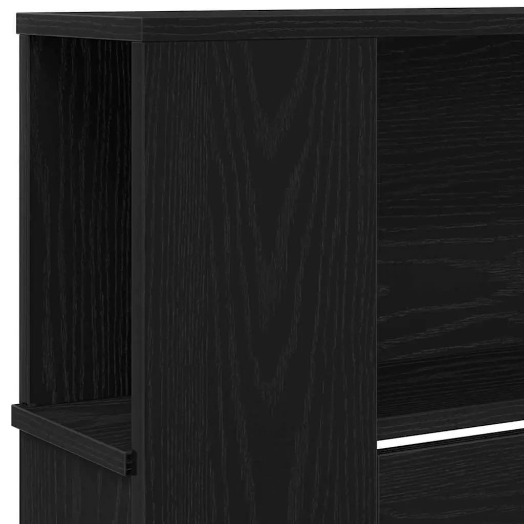Wall-Mounted Headboard Cabinet with Storage Shelf