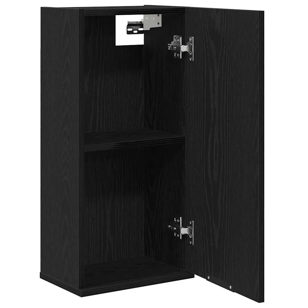 Wall-mounted Bathroom Cabinet in Black Oak