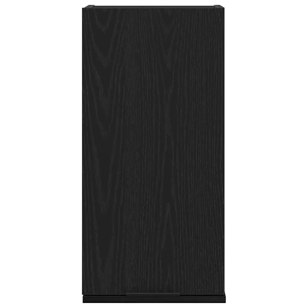 Wall-mounted Bathroom Cabinet in Black Oak