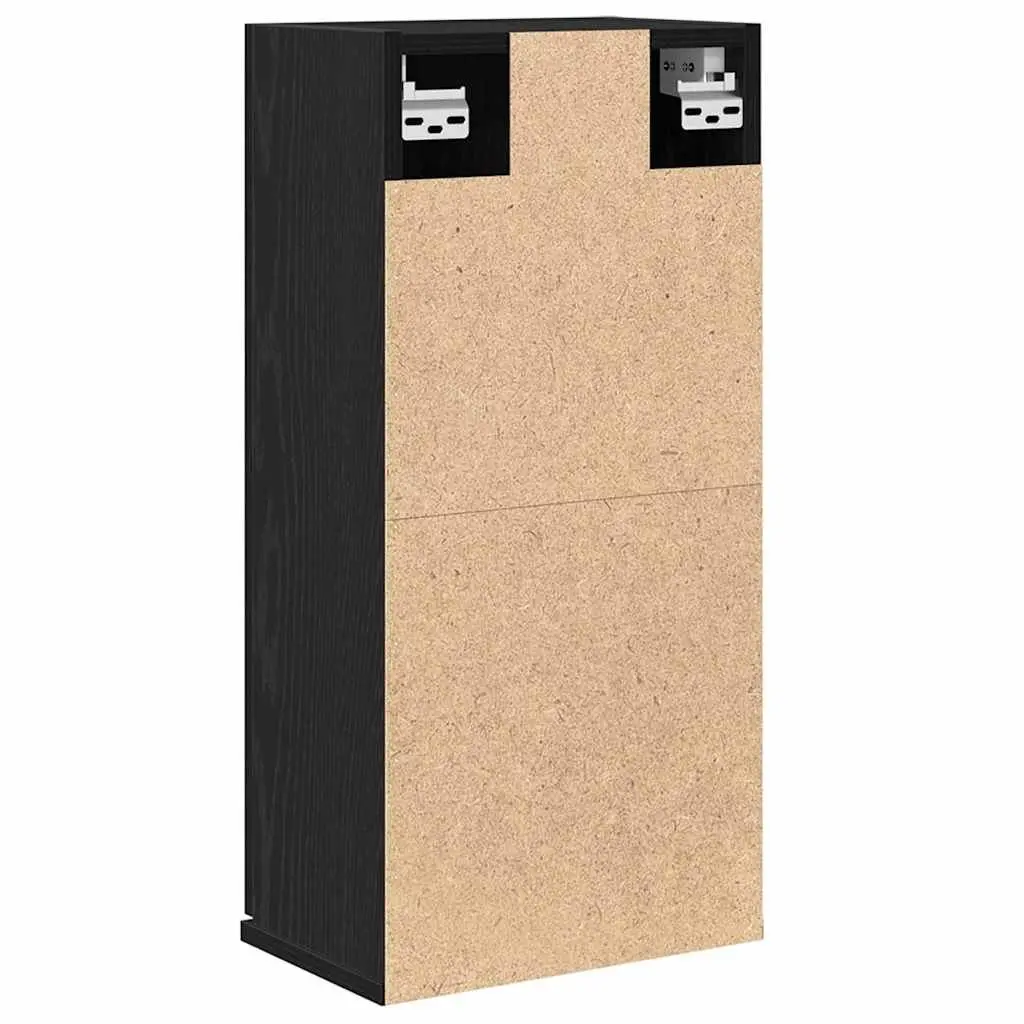 Wall-mounted Bathroom Cabinet in Black Oak