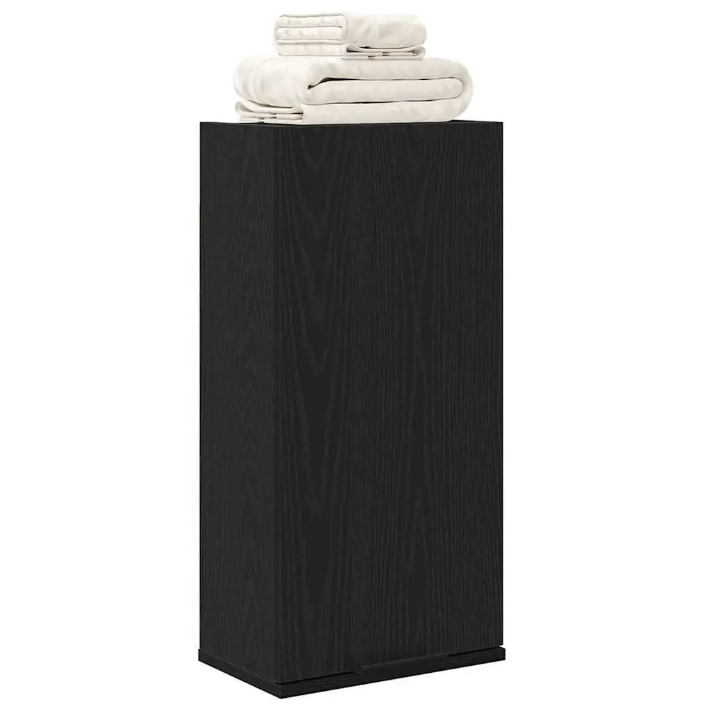 Wall-mounted Bathroom Cabinet in Black Oak