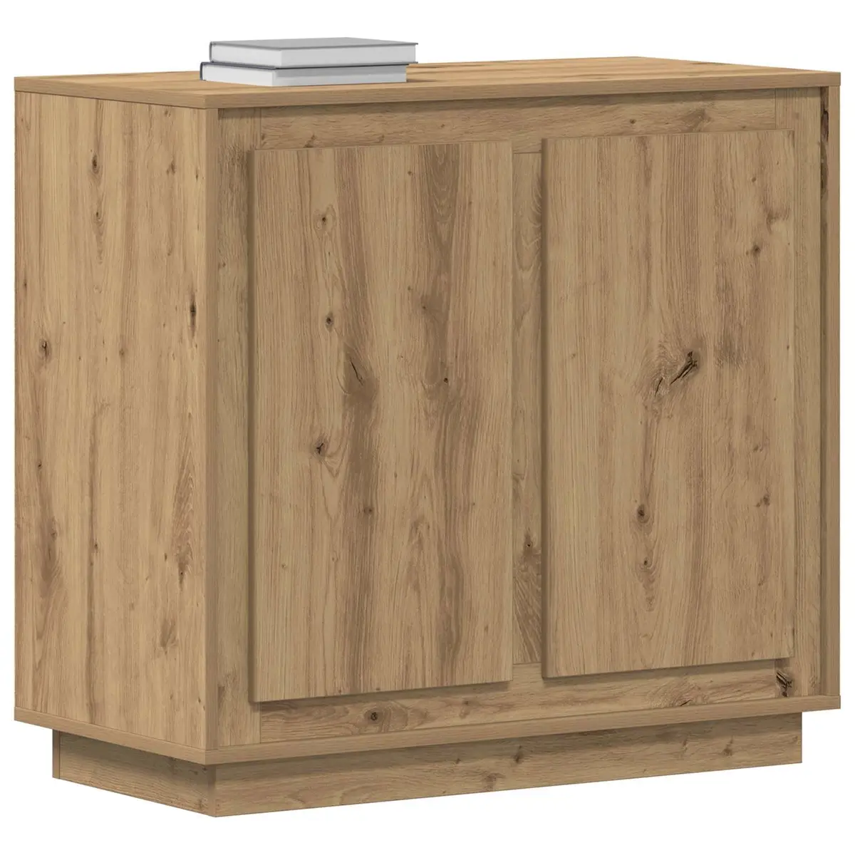 Brown Engineered Wood Buffet Cabinet for Storage