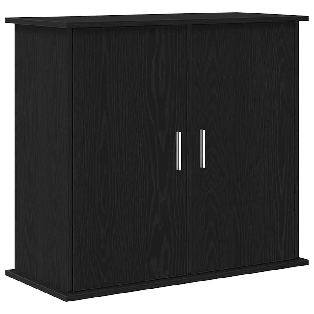 Black Oak Aquarium Stand with Storage Cabinet