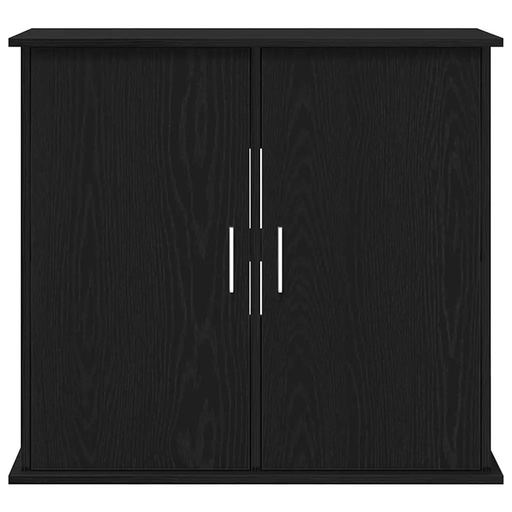 Black Oak Aquarium Stand with Storage Cabinet