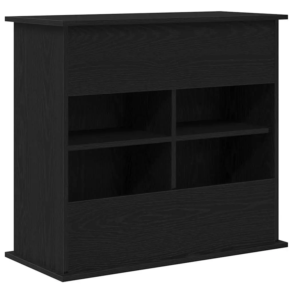 Black Oak Aquarium Stand with Storage Cabinet