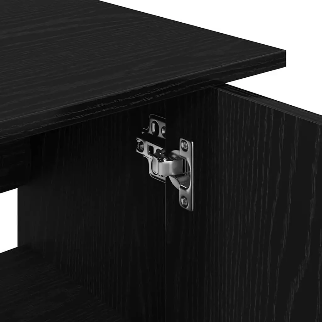 Black Oak Aquarium Stand with Storage Cabinet