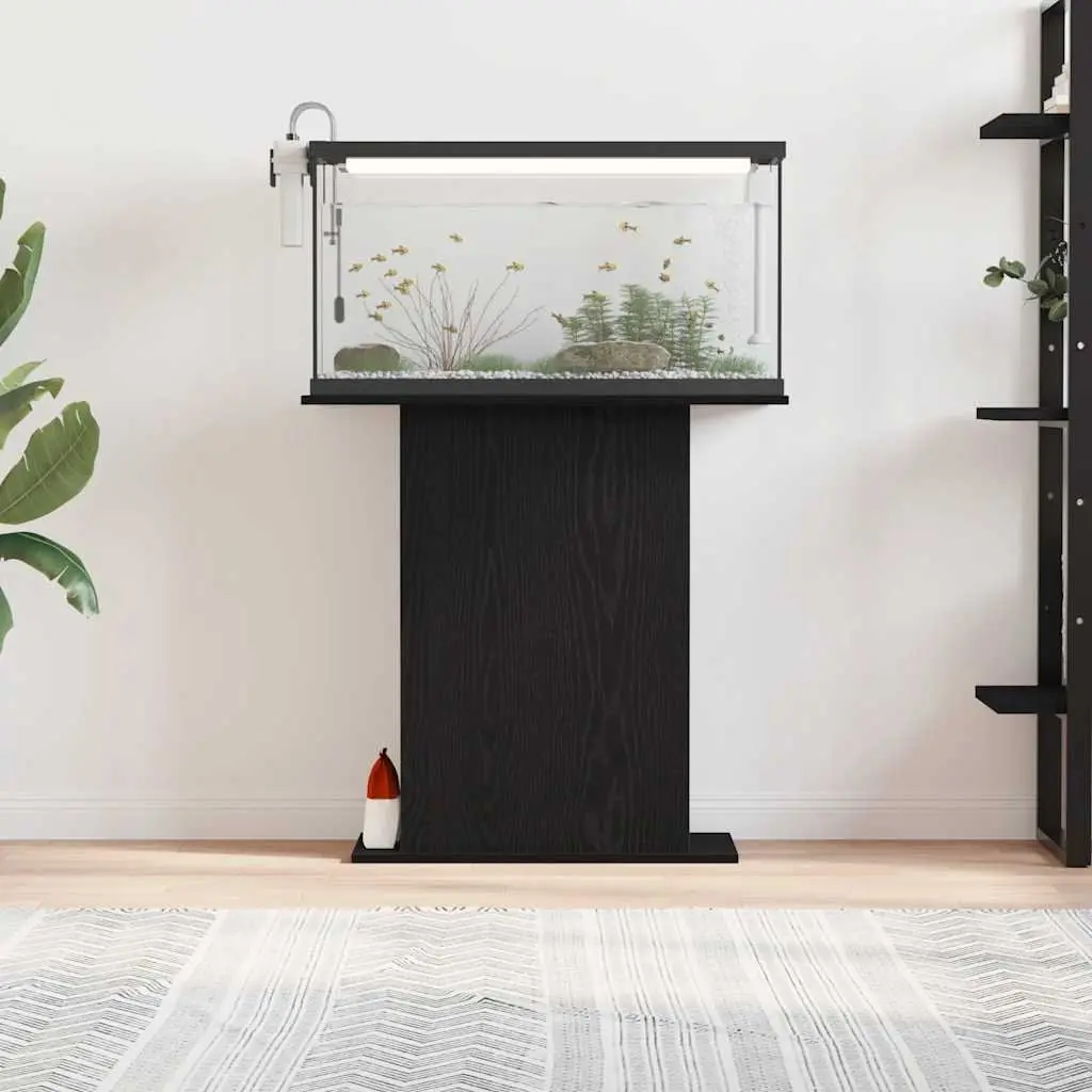 Engineered Black Oak Aquarium Stand for Fish Tanks