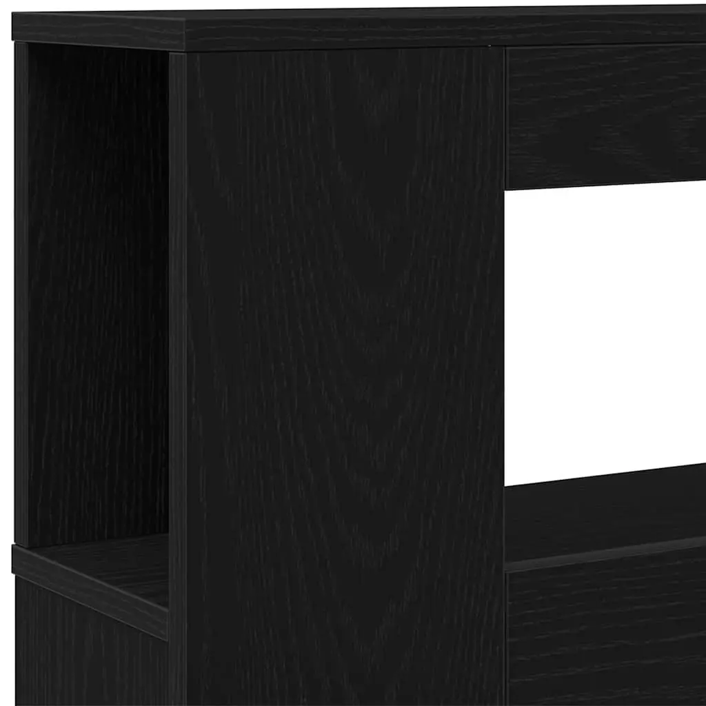 Multicolour LED Headboard with Storage in Black