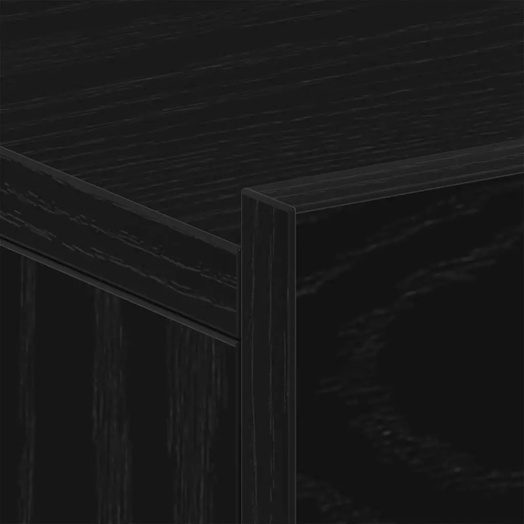 Wall-Mounted Nightstand in Brown Engineered Wood
