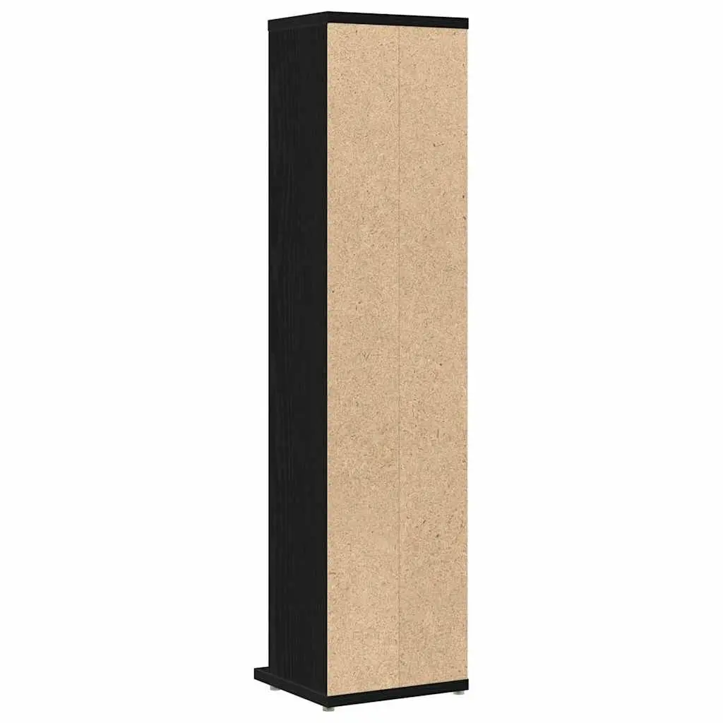 Black Oak Media Shelving Unit for CD Storage