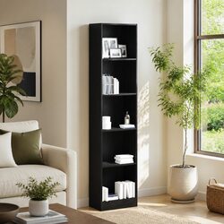 Quality Bookcase with 5 Shelves for Display and Storage