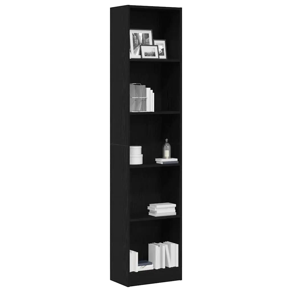 Bookcase with 5 Shelves for Display and Storage