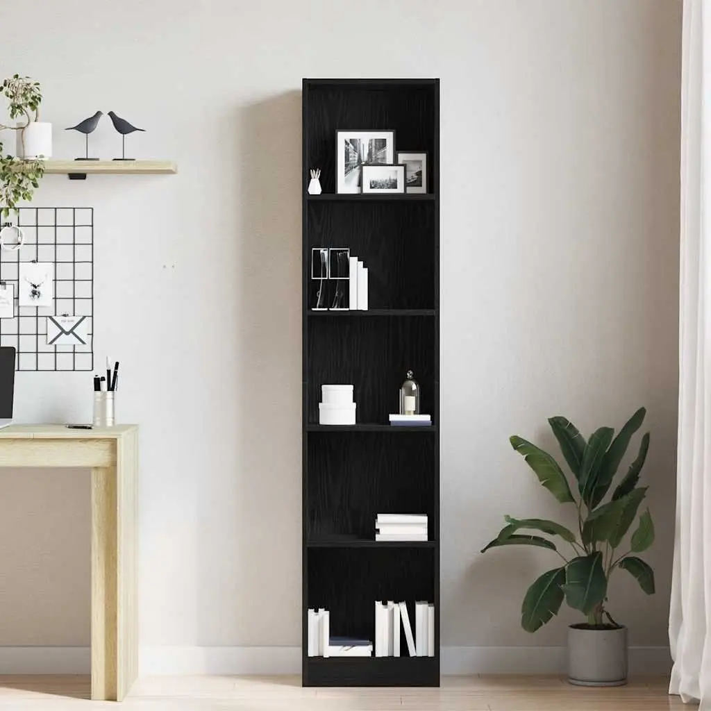 Bookcase with 5 Shelves for Display and Storage