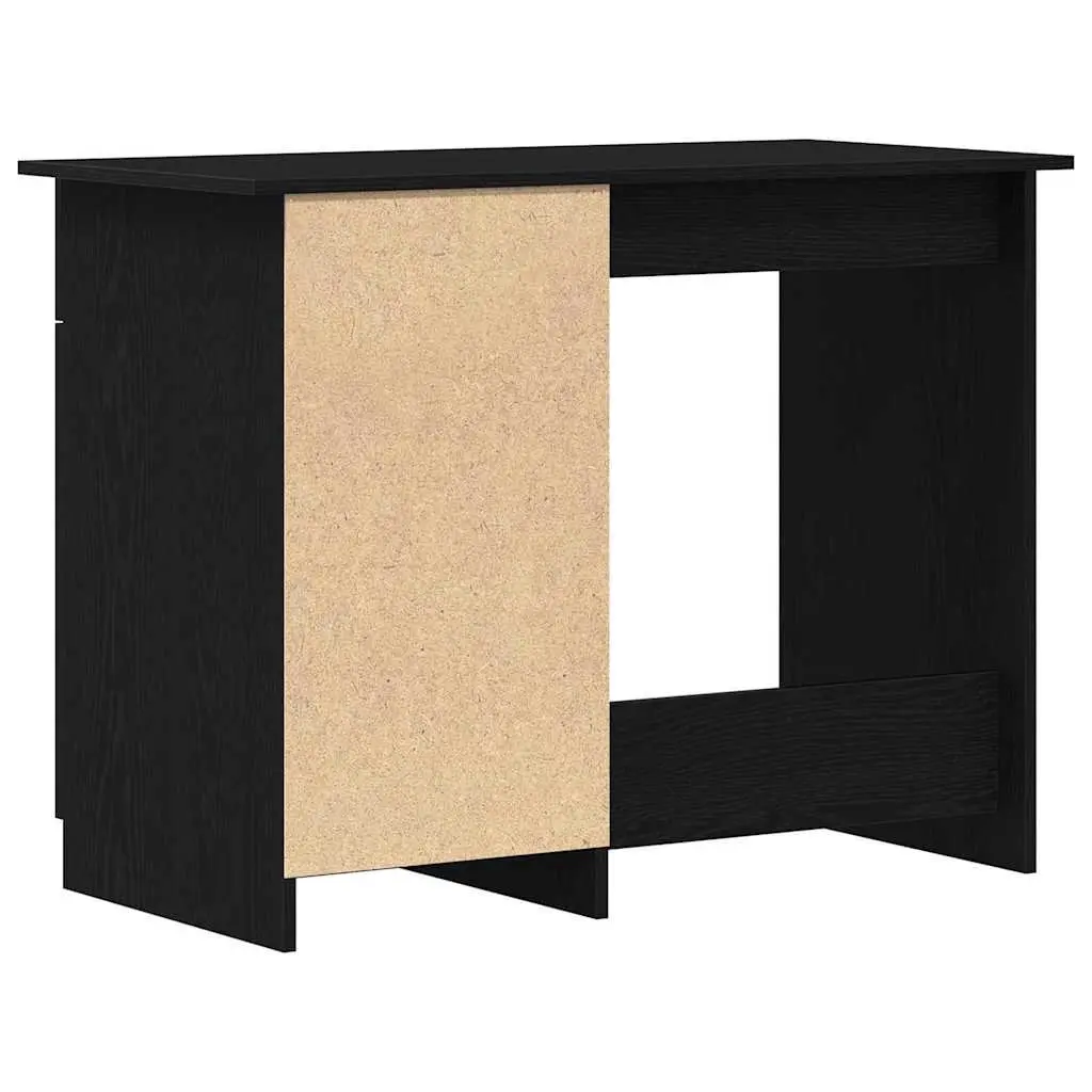 Engineered Wood Desk 100x50x76cm Black Modern Home Office