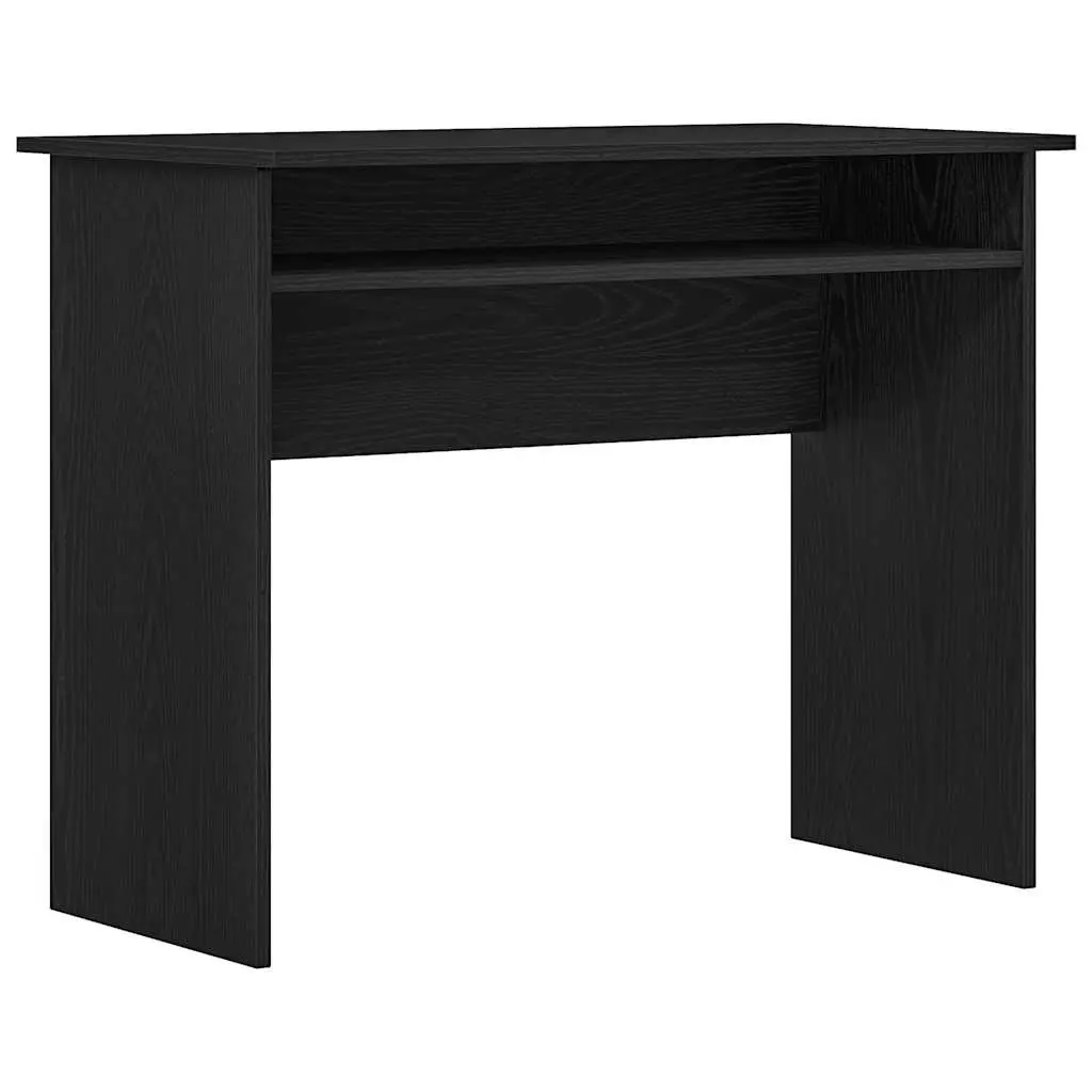 Black Oak Desk for Office, Study, or Gaming