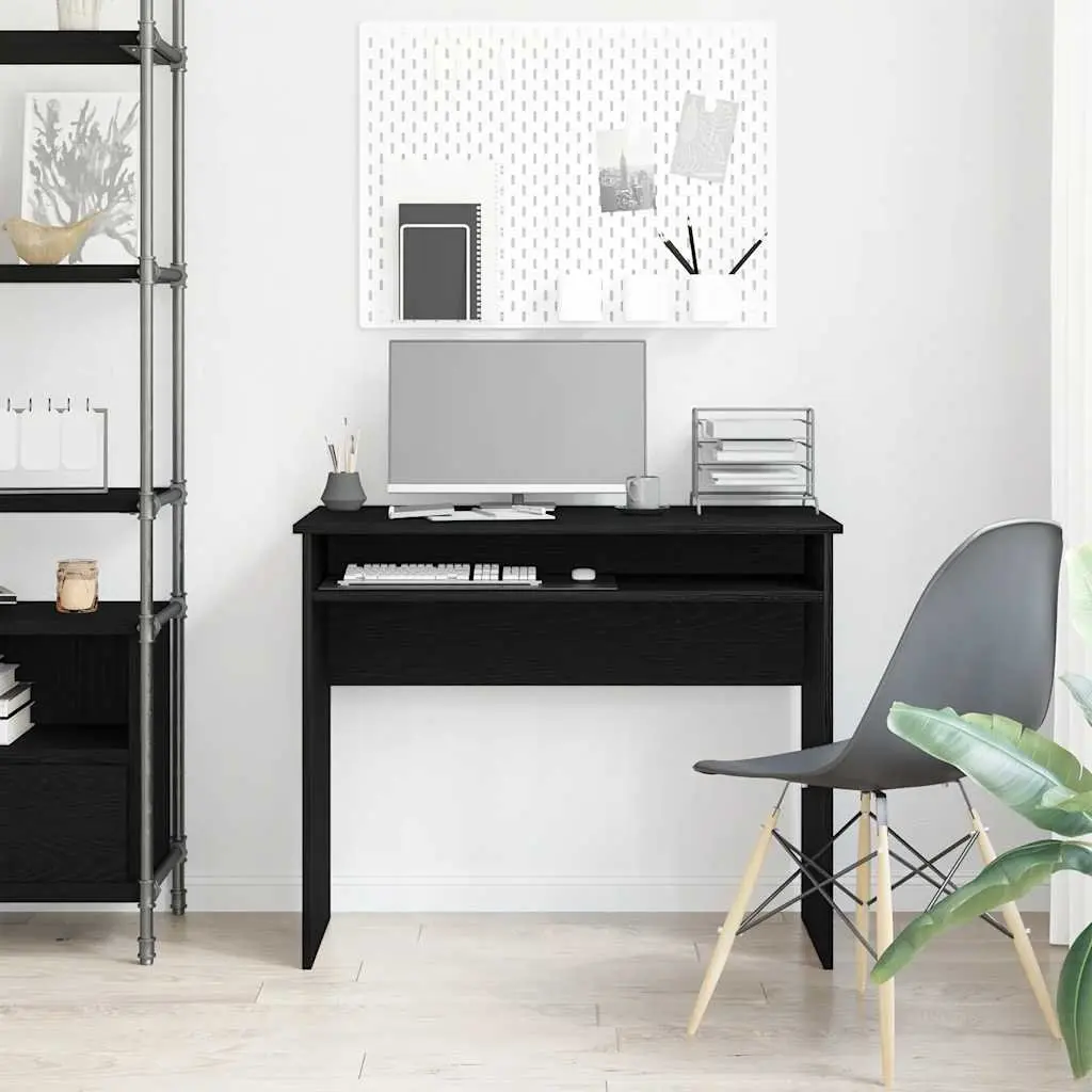 Black Oak Desk for Office, Study, or Gaming