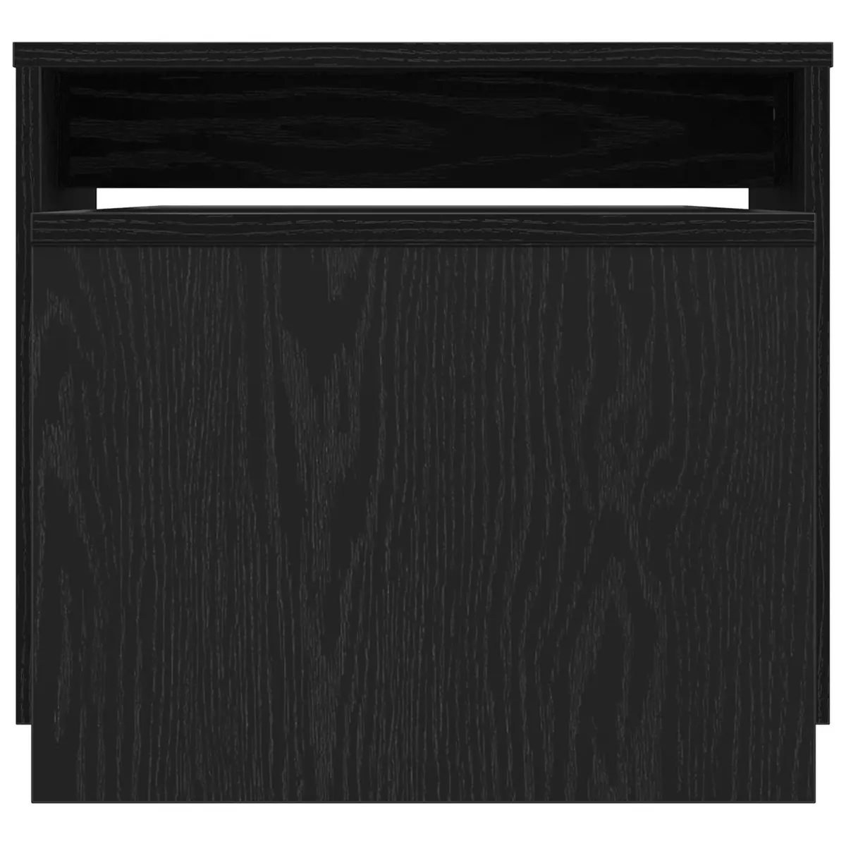 Black Oak Modern Nesting Tables Set for Living Room