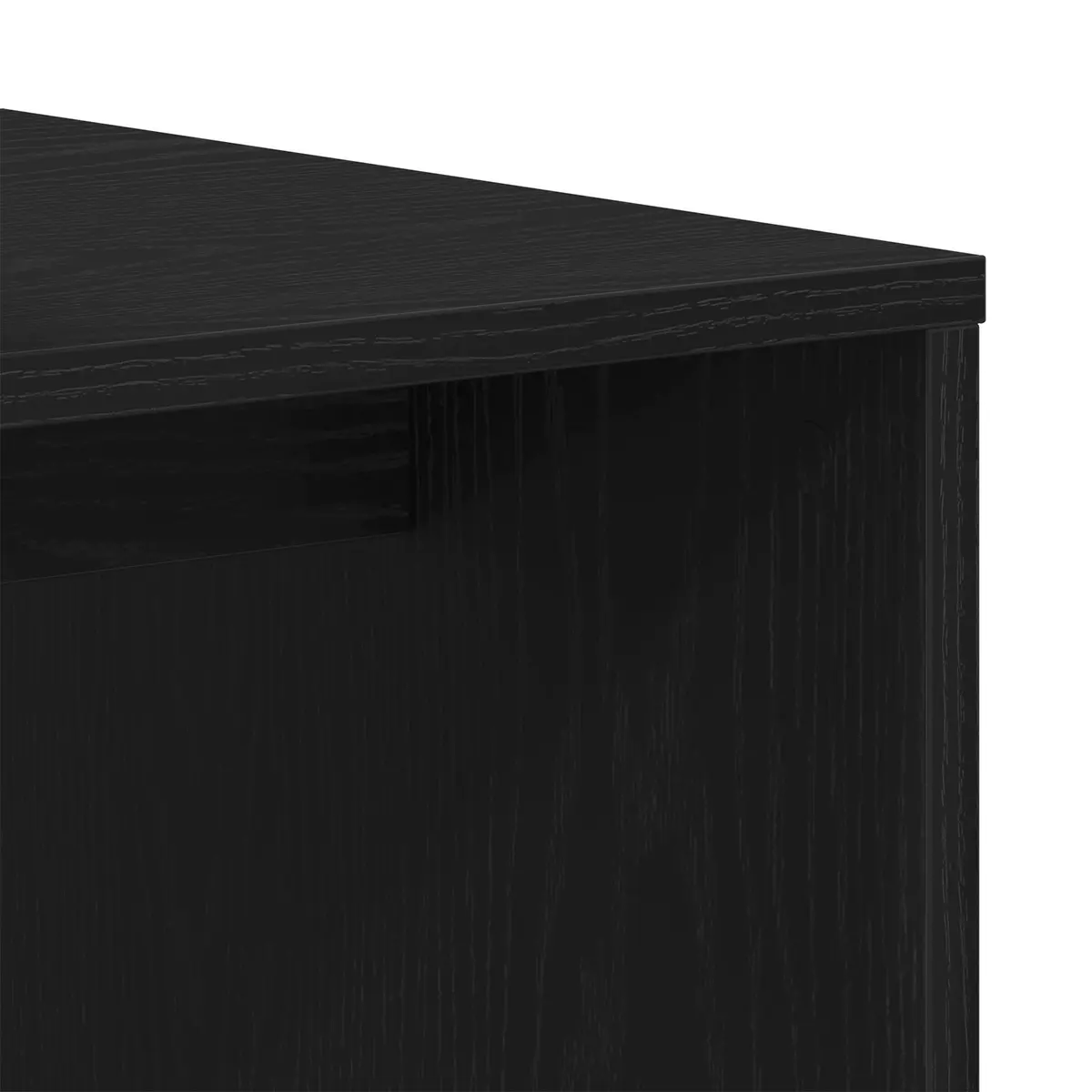 Black Oak Modern Nesting Tables Set for Living Room