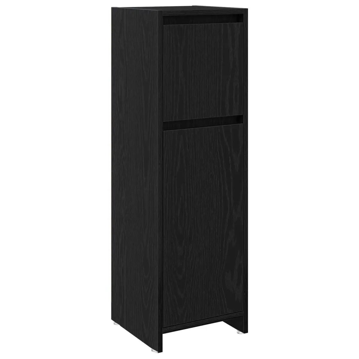 Black Oak Bathroom Vanity Cabinet with Storage
