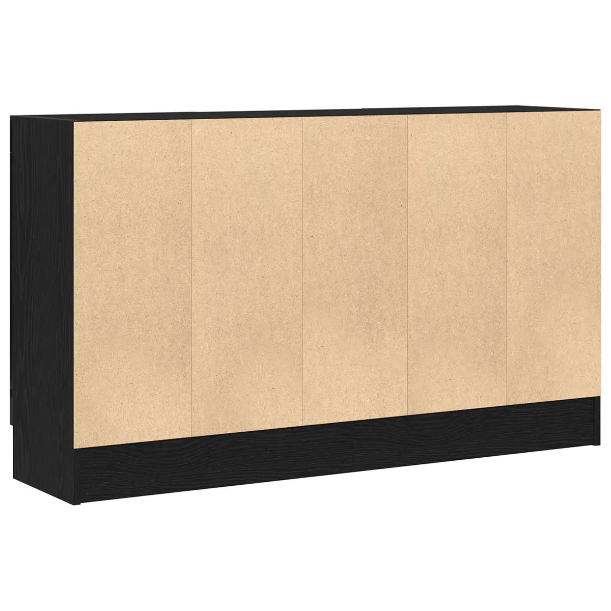 Black Oak Storage Cabinet 120x30.5x70cm