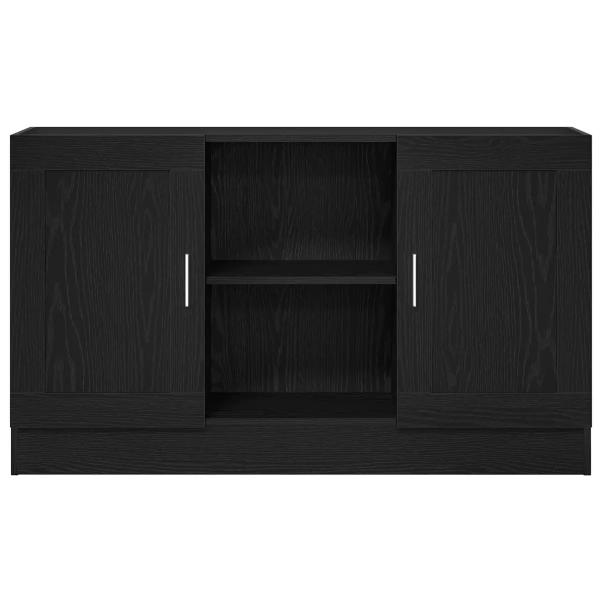 Black Oak Storage Cabinet 120x30.5x70cm