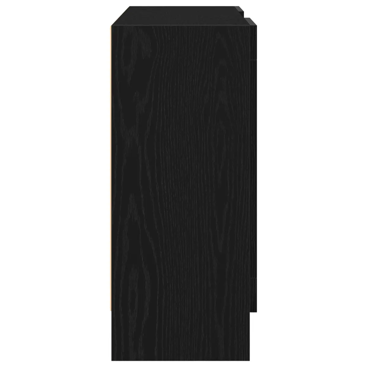 Black Oak Storage Cabinet 120x30.5x70cm