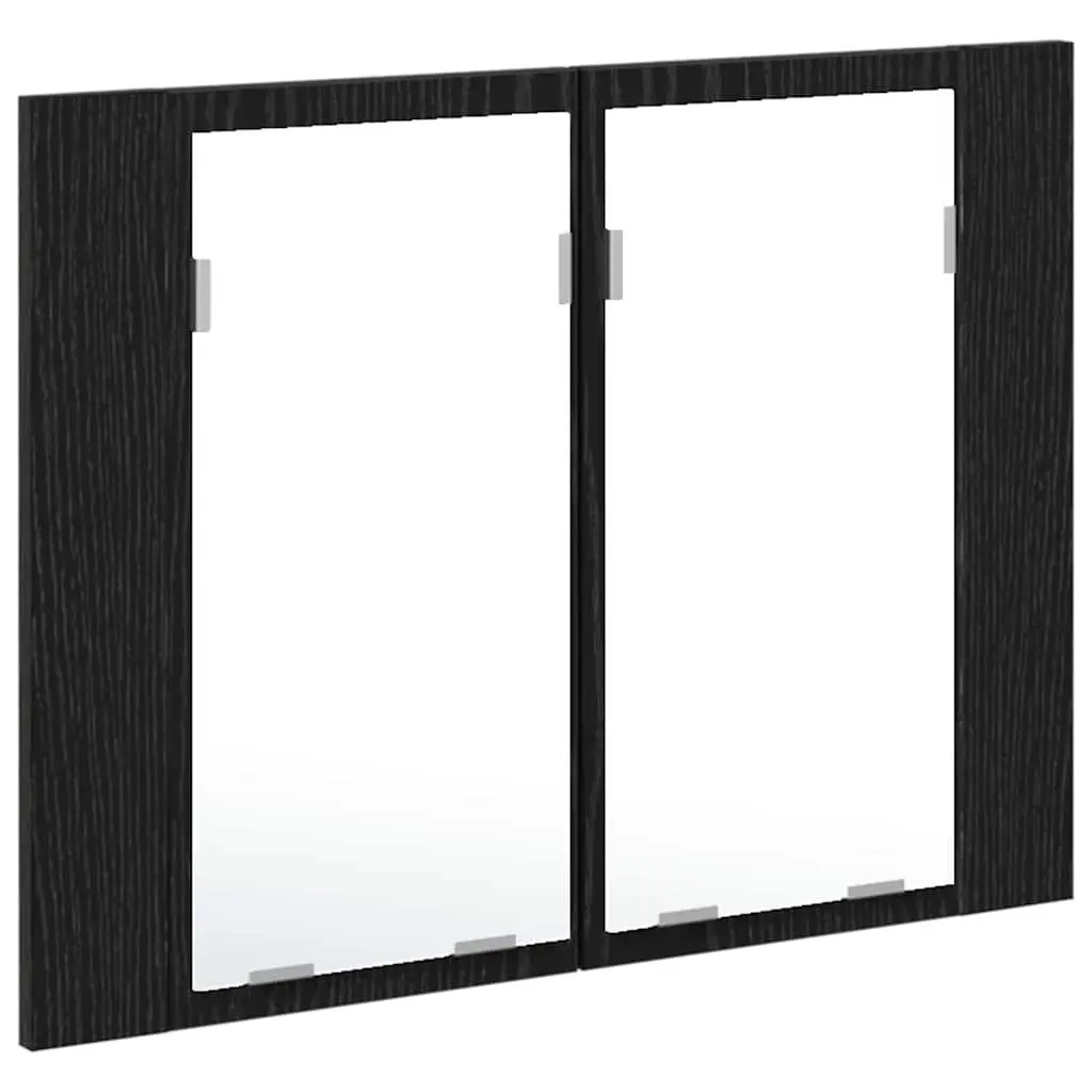 Wall-Mounted Bathroom Mirror Cabinet with LED Lighting