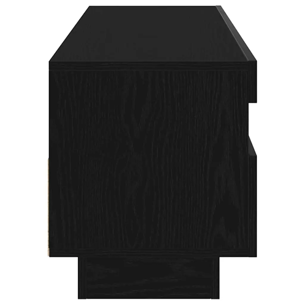 Black TV Cabinet with LED Strip Lighting
